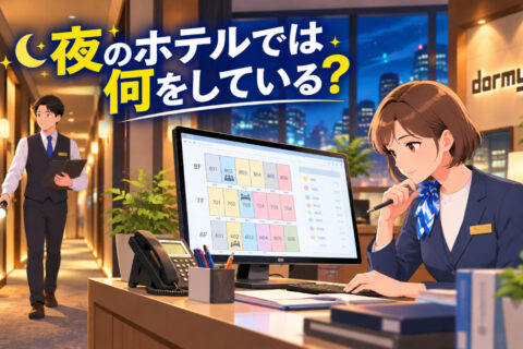 夜のホテルでは何をしている？ドーミーインのナイト勤務をのぞいてみました
