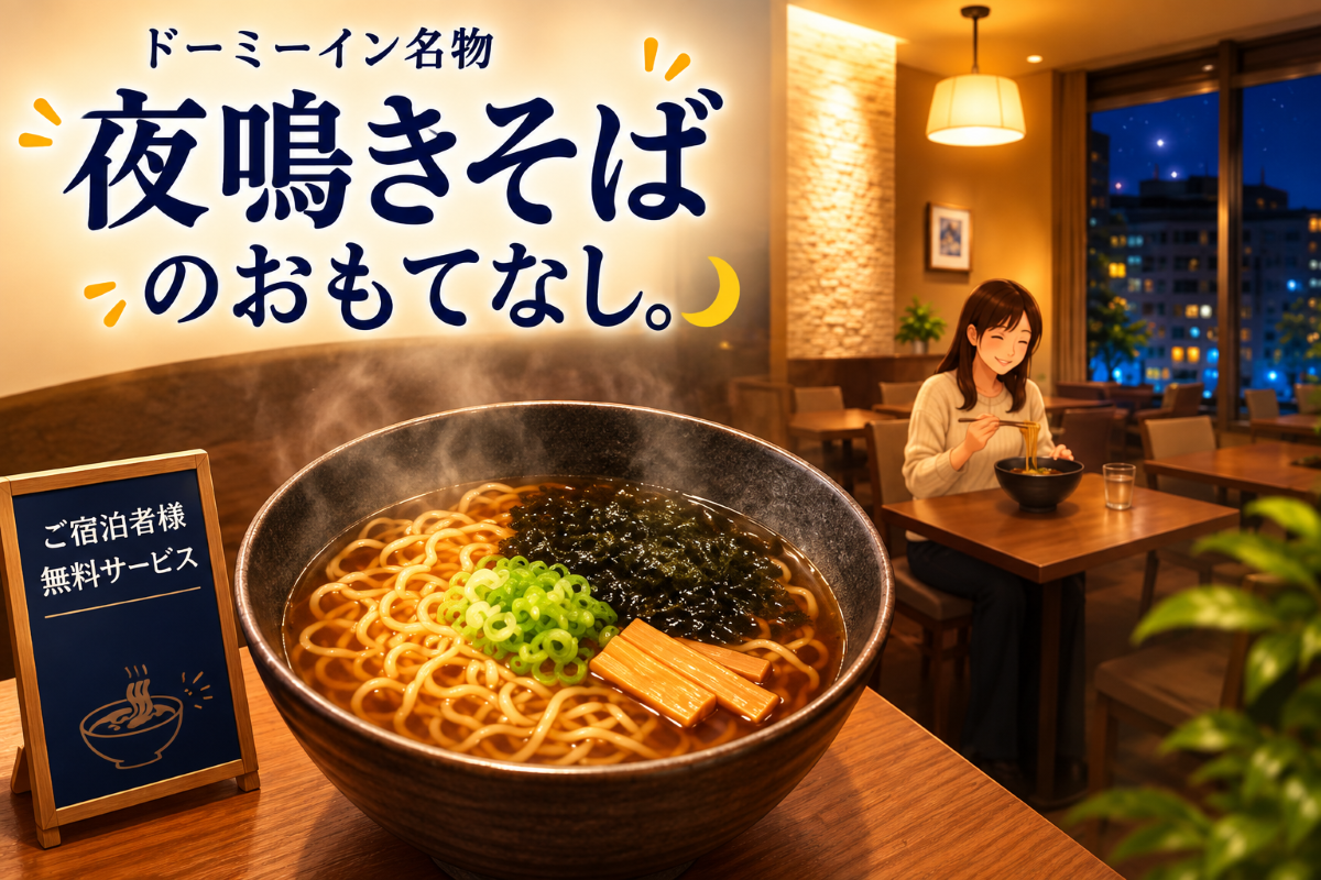 ドーミーイン名物『夜鳴きそば』に、スタッフが夢中になるワケ。