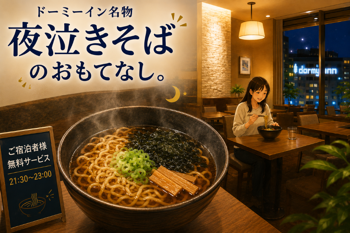 ドーミーイン名物『夜鳴きそば』に、スタッフが夢中になるワケ。